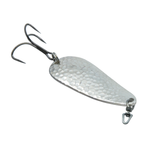 Mozzi Löffel ohne Widerhaken, Grösse 3, 19g, silber uni: Silberner Angelköder mit Drilling