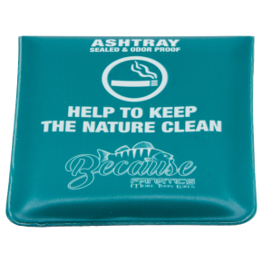 Taschenaschenbecher: Verschließbarer Aschenbecher für unterwegs, geruchsdicht und umweltfreundlich.