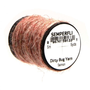 Semperfli Dirty Bug Yarn, 5m, Farbe Lachs, auf Spule gewickelt