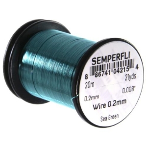 Draht 0.2mm, Sea Green, 20m Spule. Sea Green Basteldraht.