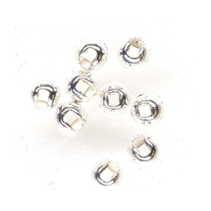 Tungsten Perlen mit Schlitz, 1.5mm, silber, 10 Stück.