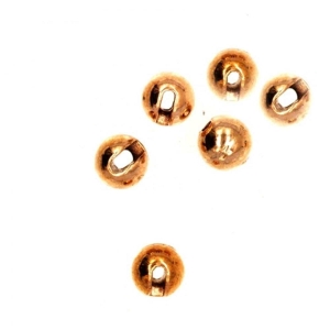 Tungsten Perlen mit Schlitz, 2mm, Kupfer, 10 Stück.