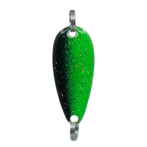 Swing heavy Gr.2, 7.5g, 3.5cm, Schwarz Fluo Grün, Glizzer