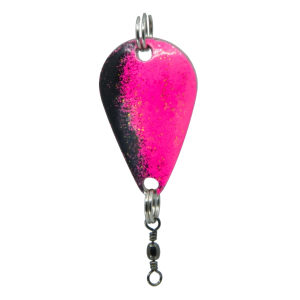 Wobbel Spoon 9g, 2.5cm, Schwarz Fluo Pink, Glizzer