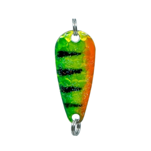 Temptation Cast Gr.2, 4.5g, 4cm, Grün bis Orange, Schwarze Streifen, Glizzer