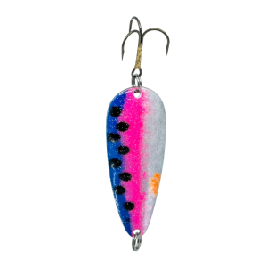 Temptation Cast Gr.5, 16g, 7cm, Blau Fluo Pink Weiss Fluo Orange, Schwarze Punkte, Glizzer