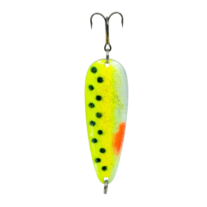 Temptation Cast Gr.6, 20g, 9cm, Fluo Gelb Permut Weiss Fluo Orange, Schwarze Punkte, Glizzer