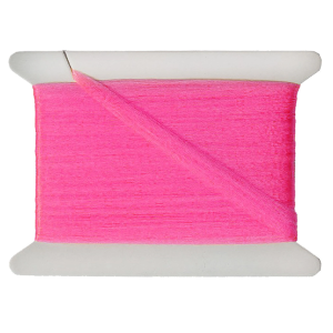 Aero Dry Wing HiViz, fluo pink, 250cm: Fluoreszierend pinke Bindegarne auf einer Spule.