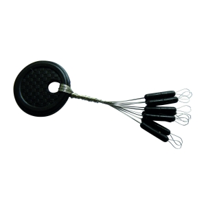 Gummistopper Grösse S Long Black, 6 Stück