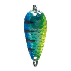 Temptation Cast Gr.4, 9g, 5.5cm: Blauer bis gelber Angelköder mit schwarzen Streifen