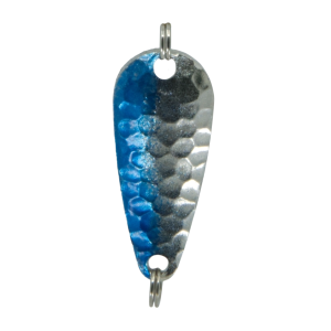 Temptation heavy Cast Gr.2, 7g, 4cm, Blau Silber: Angelköder mit blauer und silberner Hammerschlagoptik.