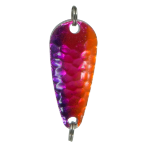 Temptation heavy Cast Gr.2, 7g, 4cm, Violett bis Orange: Angelköder in Violett-Orange.