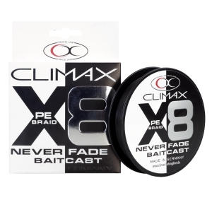 Climax Neverfade Baitcast X8 Angelschnur 135m 0.13mm schwarz