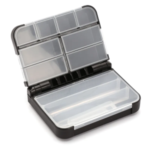 Kleinteilebox SPB-2, geöffnet. Sortierbox mit Fächern für Kleinteile.