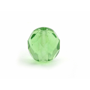 Grüne facettierte Glasperlen, 8mm, für Schmuckherstellung