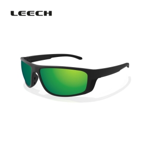 LEECH Performance X STREET PC-SL-BLACK Sonnenbrille mit grünen Gläsern