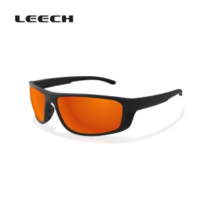 LEECH X STREET PC-SL-BLACK Performance-Sonnenbrille mit orangefarbenen Gläsern
