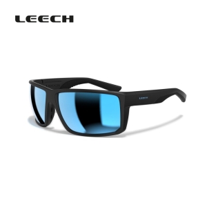 Leech Performance Sonnenbrille X STREET PC-SL-BLACK in Schwarz mit blauen Gläsern