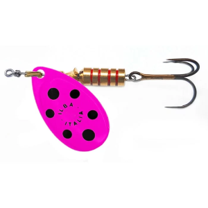 ILBA Tondo Fluo Lemon/Black N°1 Spinnerköder mit Drillinghaken