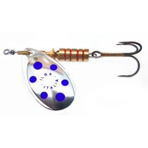 ILBA Tondo Gold/Blue N°1 Spinnerköder 3g mit Drillinghaken