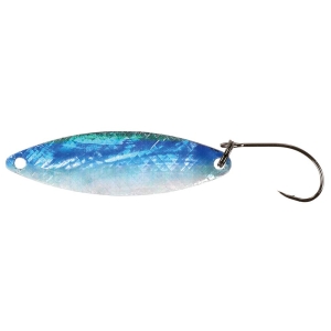 Microspoon Cervin Perlmutt 45mm, 5g Angelköder in Blau-Grün mit Haken.
