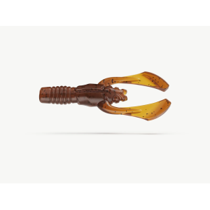 Braune Krebs-Imitation, 3 cm, mit Zangen und Segmentkörper für das Angeln.