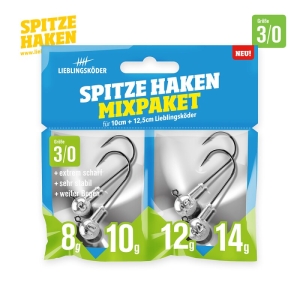 Spitze Haken 3/0 Mixpaket