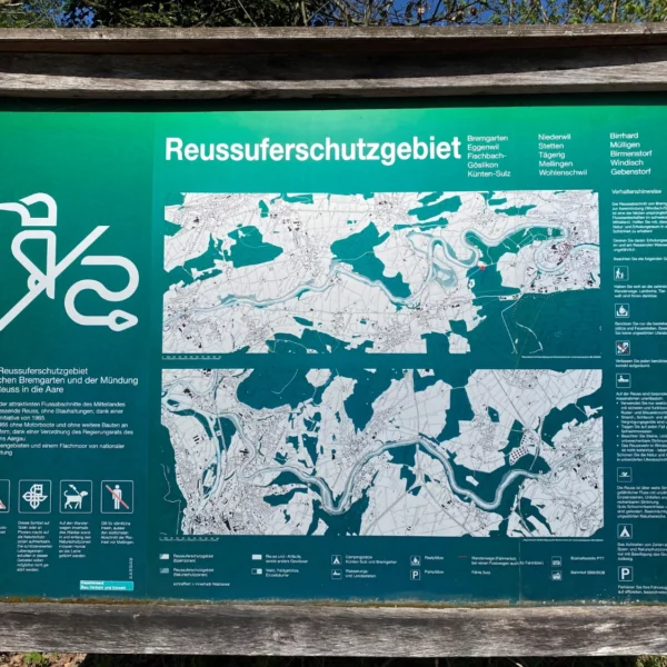Infotagel Reussuferschutzgebiet
